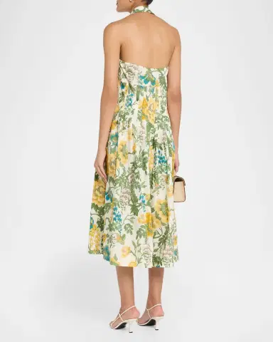 Cara Cara Rashida Floral Poplin Halter Dress | Thumbnail 3 Cara Cara Rashida Floral Poplin Halter Dress | Thumbnail 3