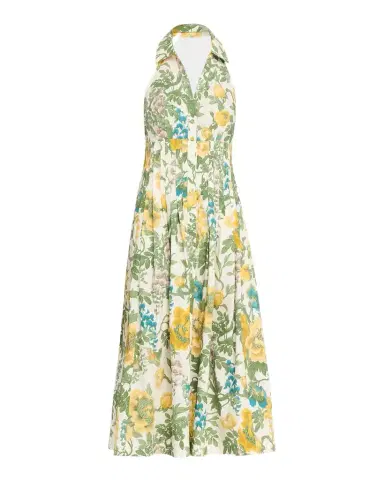 Cara Cara Rashida Floral Poplin Halter Dress | Thumbnail 1 Cara Cara Rashida Floral Poplin Halter Dress | Thumbnail 1
