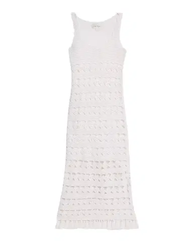 Cara Cara Joan Metallic Crochet Sleeveless Midi Sheath Dress | Thumbnail 1