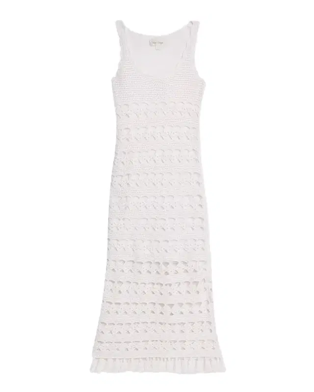 Cara Cara Joan Metallic Crochet Sleeveless Midi Sheath Dress