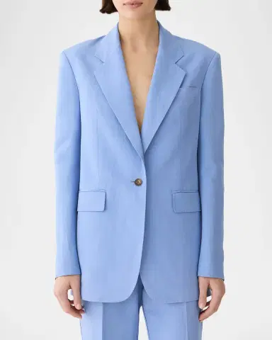 Lafayette 148 New York Single-Button Pick Stitch Blazer | Thumbnail 4 Lafayette 148 New York Single-Button Pick Stitch Blazer | Thumbnail 4