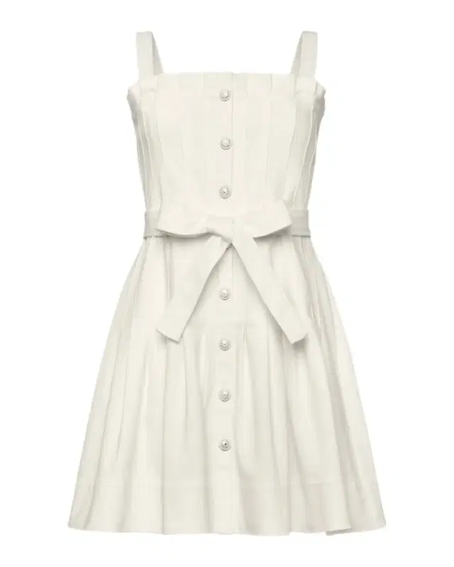 Branwen Pleated Denim Mini Dress