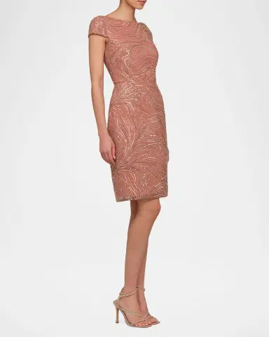 THEIA Ceceline Beaded Bateau-Neck Dress | Thumbnail 6 THEIA Ceceline Beaded Bateau-Neck Dress | Thumbnail 6