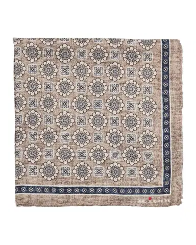 Kiton Men's Medallion-Floral Double-Face Silk Pocket Square | Thumbnail 1 Kiton Men's Medallion-Floral Double-Face Silk Pocket Square | Thumbnail 1