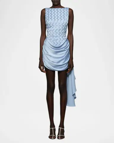 Et Ochs Antonella Smocked Bateau-Neck Mini Dress | Thumbnail 2 Et Ochs Antonella Smocked Bateau-Neck Mini Dress | Thumbnail 2