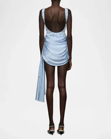 Et Ochs Antonella Smocked Bateau-Neck Mini Dress | Thumbnail 3 Et Ochs Antonella Smocked Bateau-Neck Mini Dress | Thumbnail 3