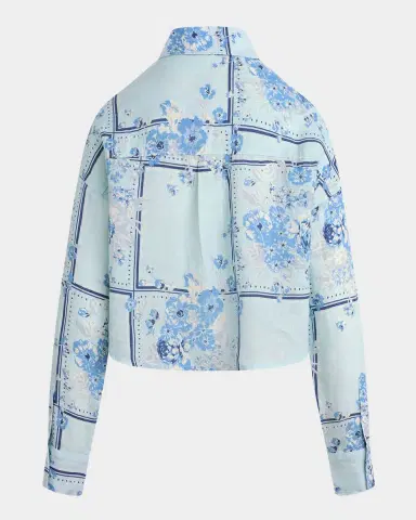 Favorite Daughter The Crop Ex-Boyfriend Cotton Shirt | Thumbnail 5