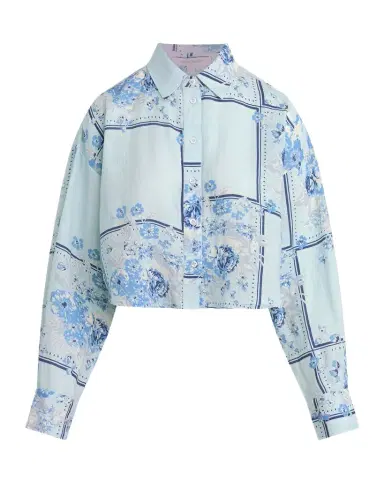 Favorite Daughter The Crop Ex-Boyfriend Cotton Shirt | Thumbnail 1