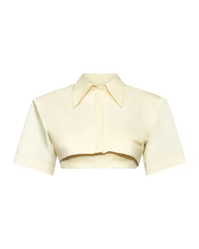 Calvin Button-Down Crop Top