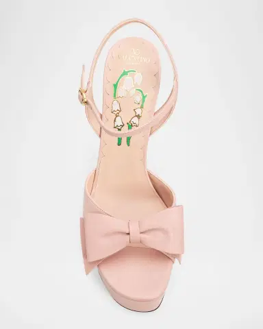 Valentino Garavani 130mm Bowow Leather Platform Sandals | Thumbnail 5 Valentino Garavani 130mm Bowow Leather Platform Sandals | Thumbnail 5