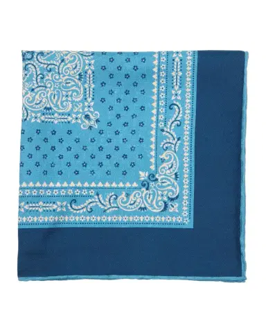 Kiton Men's Bandana-Print Silk Pocket Square | Thumbnail 1 Kiton Men's Bandana-Print Silk Pocket Square | Thumbnail 1