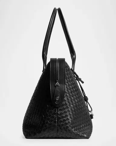 Bottega Veneta Men's Veneto Intrecciato Leather Weekender Bag | Thumbnail 4