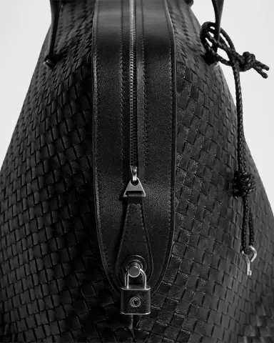 Bottega Veneta Men's Veneto Intrecciato Leather Weekender Bag | Thumbnail 5