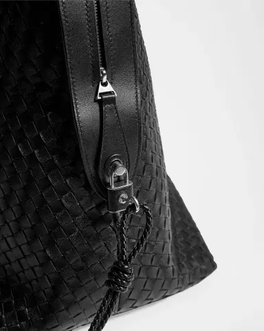 Bottega Veneta Men's Veneto Intrecciato Leather Weekender Bag | Thumbnail 6