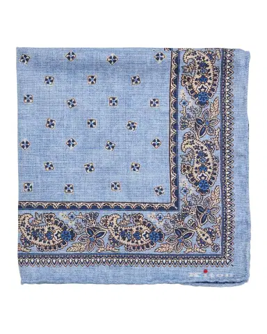 Kiton Men's Floral-Medallion Silk Pocket Square | Thumbnail 3 Kiton Men's Floral-Medallion Silk Pocket Square | Thumbnail 3