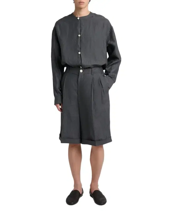 Jacquemus Men 's Linen Micro-Stripe Le Shorts