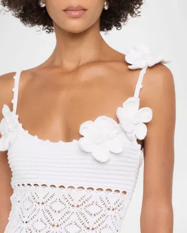Retrofête Orleane Crochet Mini Dress | Thumbnail 5 Retrofête Orleane Crochet Mini Dress | Thumbnail 5