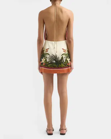 Retrofête Cymbeline Printed Halter Dress | Thumbnail 3