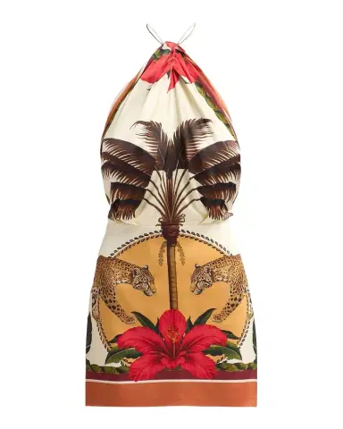 Retrofête Cymbeline Printed Halter Dress | Thumbnail 1