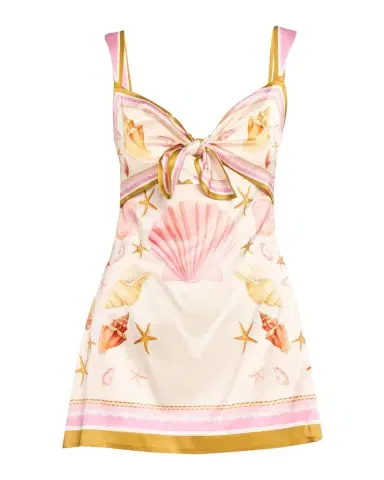 Retrofête Margarie Printed Satin Mini Dress | Thumbnail 1 Retrofête Margarie Printed Satin Mini Dress | Thumbnail 1