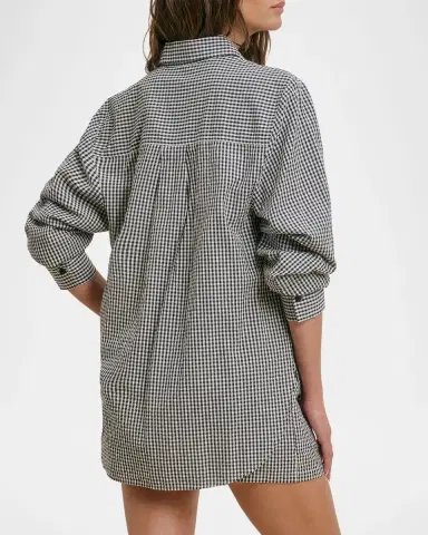 Favorite Daughter Gingham Cotton Boyfriend Shirt | Thumbnail 3 Favorite Daughter Gingham Cotton Boyfriend Shirt | Thumbnail 3