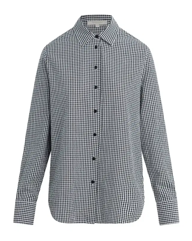 Gingham Cotton Boyfriend Shirt