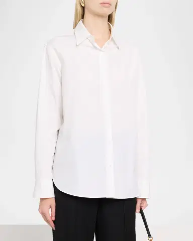 A.L.C. Mason Poplin Button-Front Shirt | Thumbnail 4 A.L.C. Mason Poplin Button-Front Shirt | Thumbnail 4
