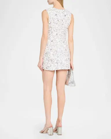 Retrofête Sadlyn Floral Sequined Mini Dress | Thumbnail 3