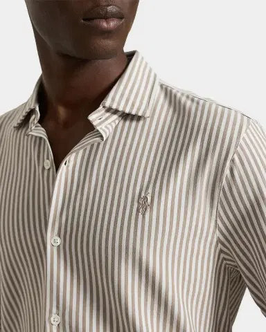 Polo Ralph Lauren Men's Pinstripe Cotton Oxford Sport Shirt | Thumbnail 5