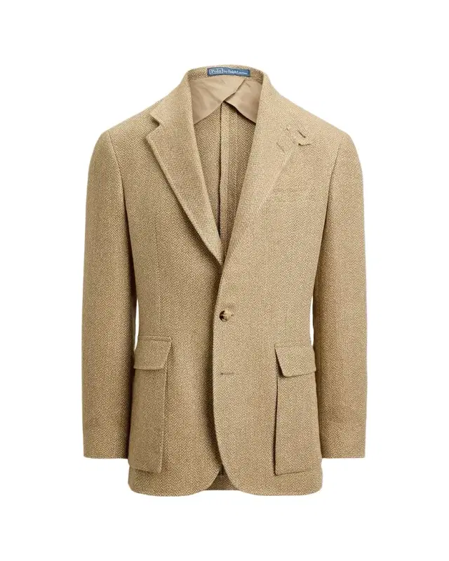 Polo Ralph Lauren Men 's Herringbone Linen Blend Single-Breasted Sport Coat