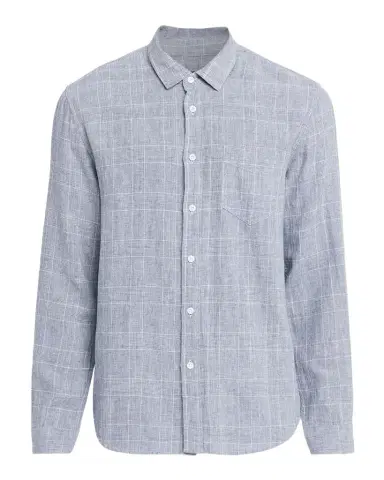 Rails Men's Linen and Cotton Windowpane Plaid Button-Down Shirt | Thumbnail 1