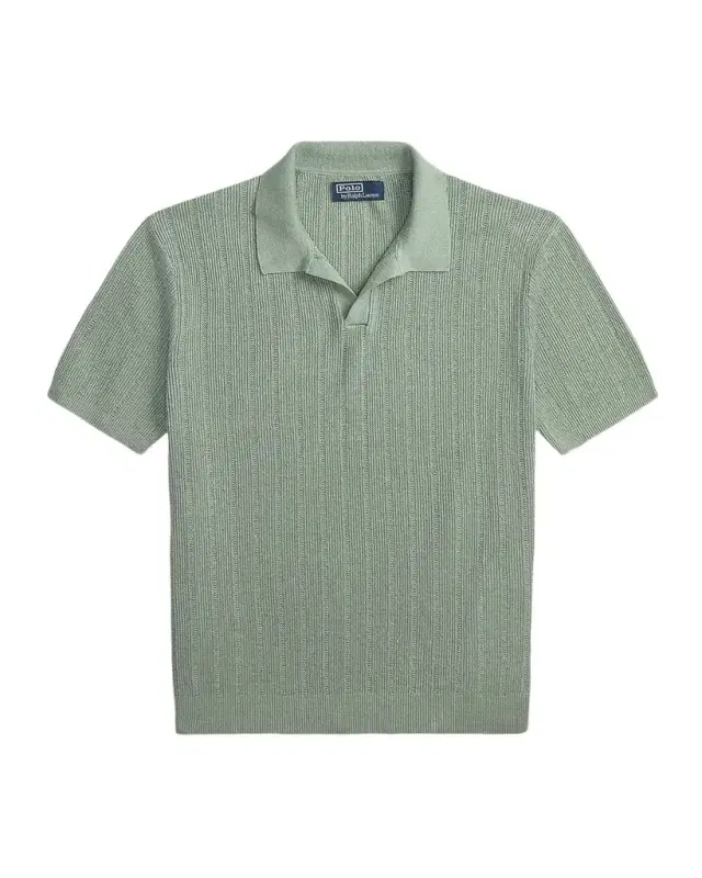 Polo Ralph Lauren Men 's Linen Pointelle Knit Short Sleeve Sweater
