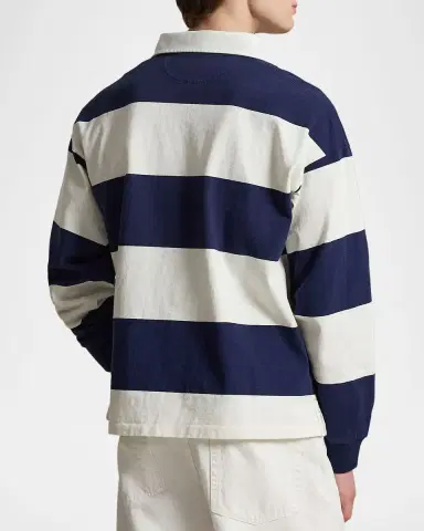 Polo Ralph Lauren Men's Stripe Jersey Rugby Shirt | Thumbnail 3