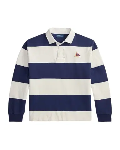 Polo Ralph Lauren Men's Stripe Jersey Rugby Shirt | Thumbnail 1