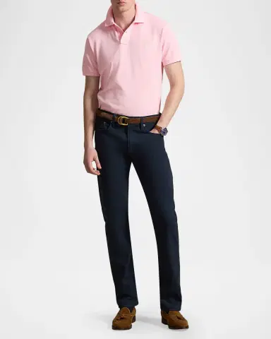 Polo Ralph Lauren Men's Cotton Mesh Embroidered-Pony Polo Shirt | Thumbnail 2 Polo Ralph Lauren Men's Cotton Mesh Embroidered-Pony Polo Shirt | Thumbnail 2