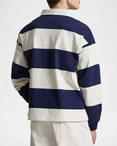 Polo Ralph Lauren Men's Stripe Jersey Rugby Shirt | Thumbnail 3