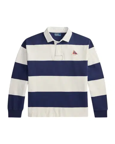 Polo Ralph Lauren Men's Stripe Jersey Rugby Shirt | Thumbnail 1