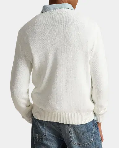 Polo Ralph Lauren Men's Cotton Knit Polo Bear Crewneck Sweater | Thumbnail 3