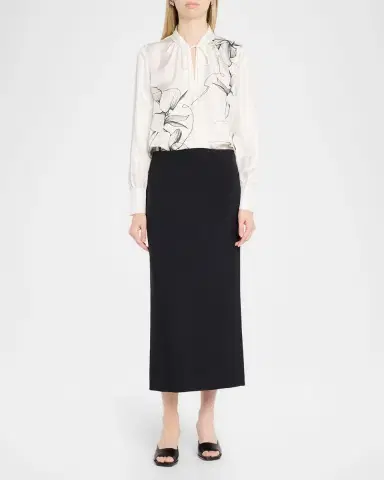 Jason Wu Collection Shadow Floral Silk Blouse | Thumbnail 2 Jason Wu Collection Shadow Floral Silk Blouse | Thumbnail 2