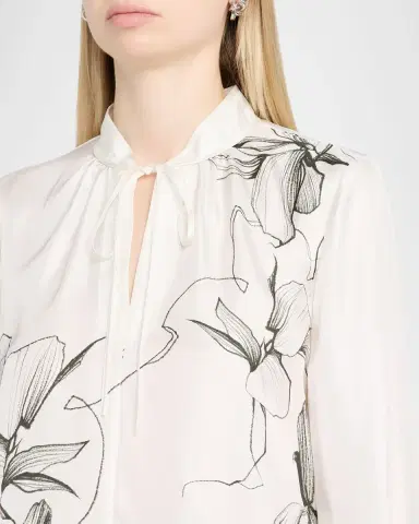 Jason Wu Collection Shadow Floral Silk Blouse | Thumbnail 5 Jason Wu Collection Shadow Floral Silk Blouse | Thumbnail 5