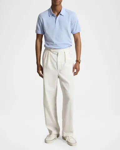Polo Ralph Lauren Men's Pointelle Jersey Knit Polo Shirt | Thumbnail 2