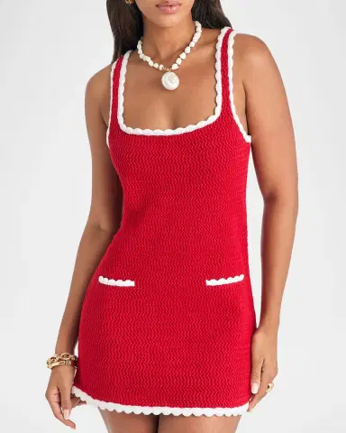 SEROYA Brianna Crochet Mini Dress | Thumbnail 4 SEROYA Brianna Crochet Mini Dress | Thumbnail 4