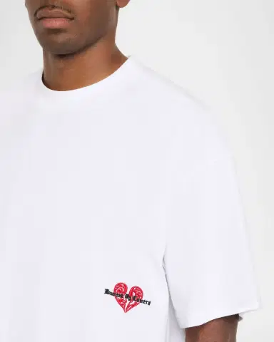 Ksubi Men's Hbl Cotton Embroidered Heart Crewneck T-Shirt | Thumbnail 5
