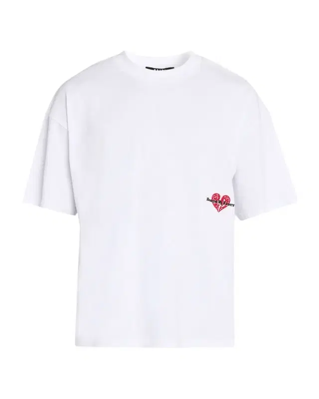 Men's Hbl Cotton Embroidered Heart Crewneck T-Shirt