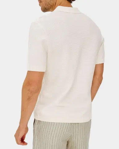 RAILS Men's Baker Cotton Knit Short-Sleeve Polo Sweater | Thumbnail 6 RAILS Men's Baker Cotton Knit Short-Sleeve Polo Sweater | Thumbnail 6
