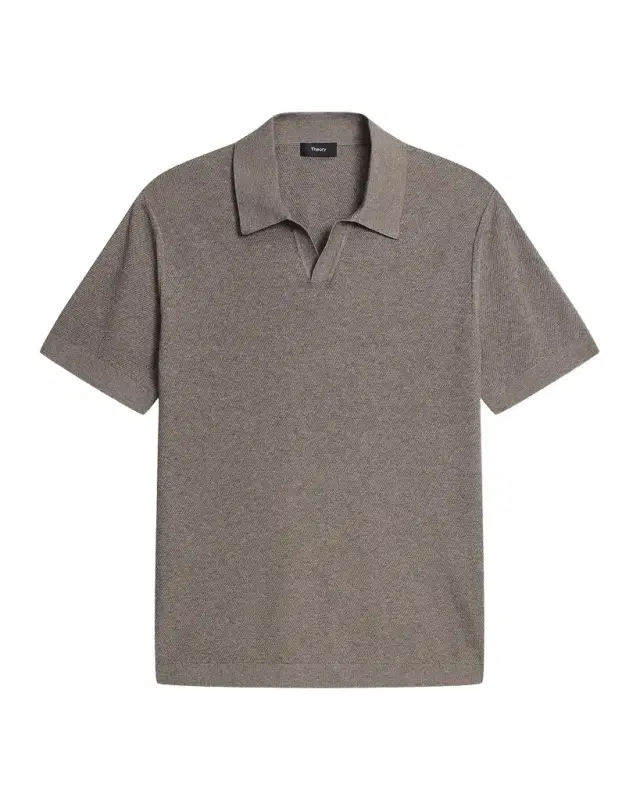 Theory Men 's Brenan Johnny Collar Polo Shirt