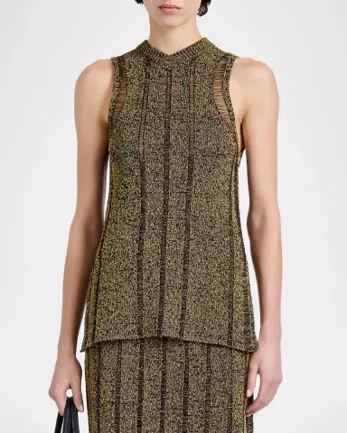 Proenza Schouler Maelle Ladder Open-Knit Tank Top | Thumbnail 3