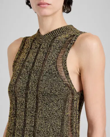 Proenza Schouler Maelle Ladder Open-Knit Tank Top | Thumbnail 4