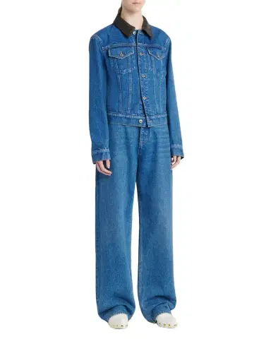 Bottega Veneta High-Waisted Wide-Leg Jeans | Thumbnail 1 Bottega Veneta High-Waisted Wide-Leg Jeans | Thumbnail 1