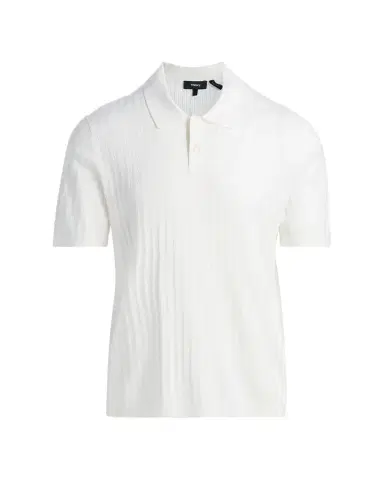 Theory Men's Striple Cable Knit Polo Shirt | Thumbnail 1